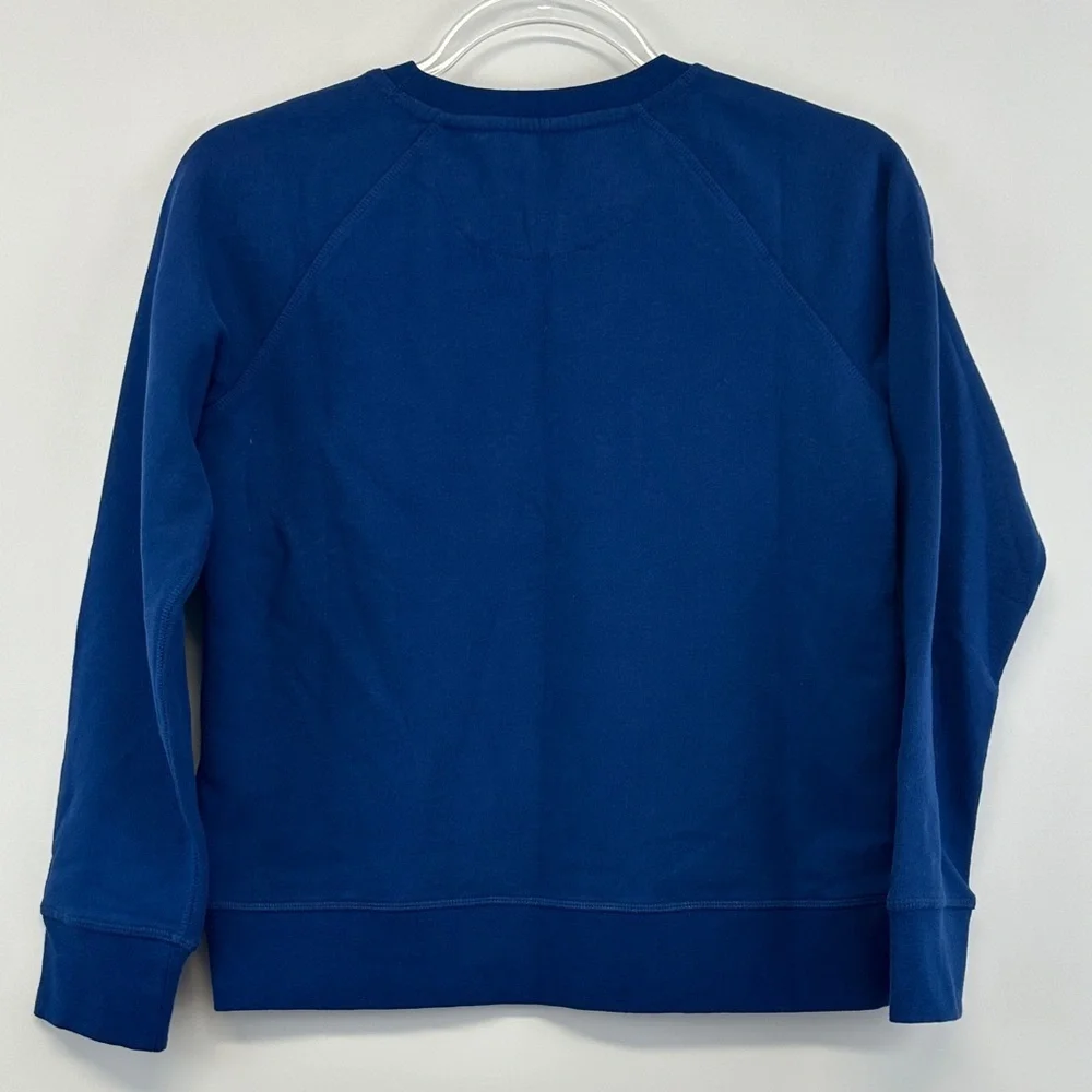 NWT Vineyard Vines Prussian Blue Logo Graphic Crewneck Sweatshirt Kids 12/14